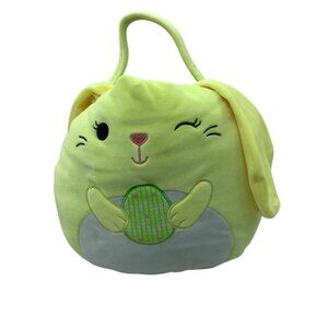 Squishmallows Goldine Easter Basket Yellow Bunny Rabbit with Egg Halloween 12"